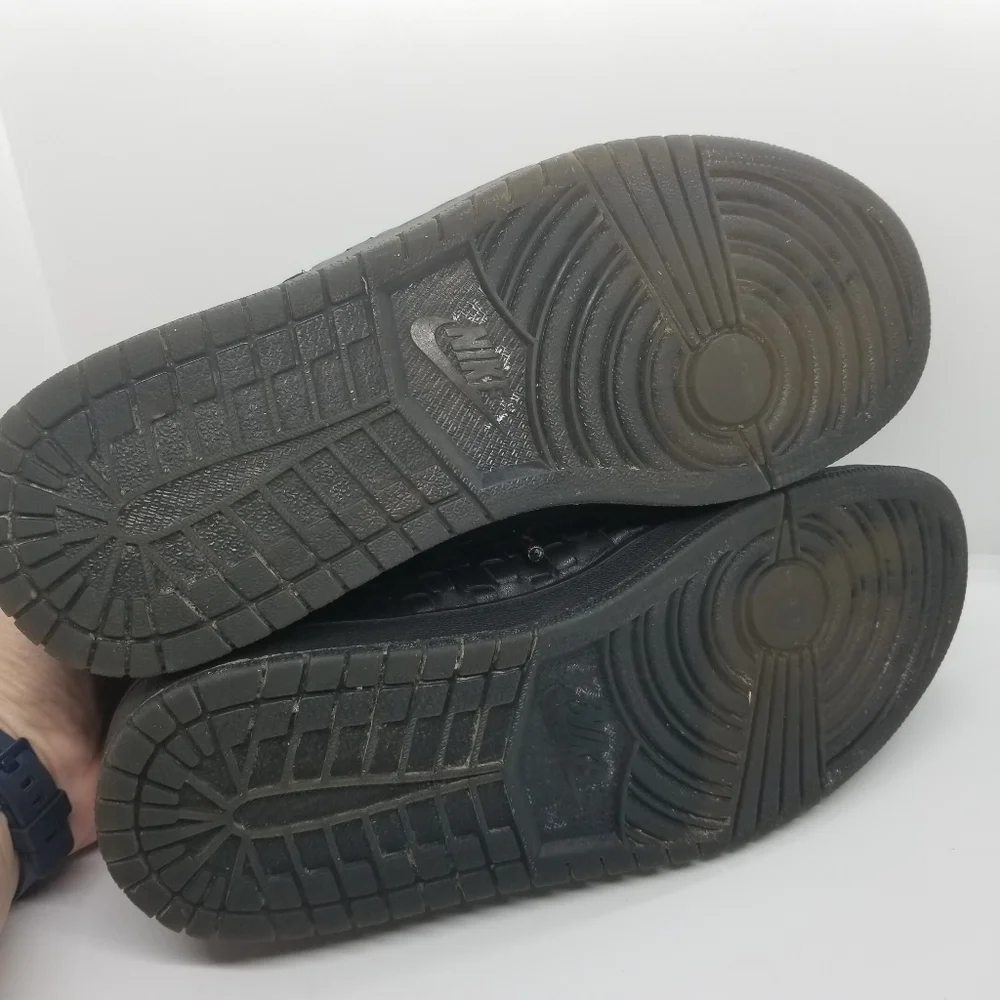 Nike Air Jordan Shine black woven leather sneakers rare 9.5